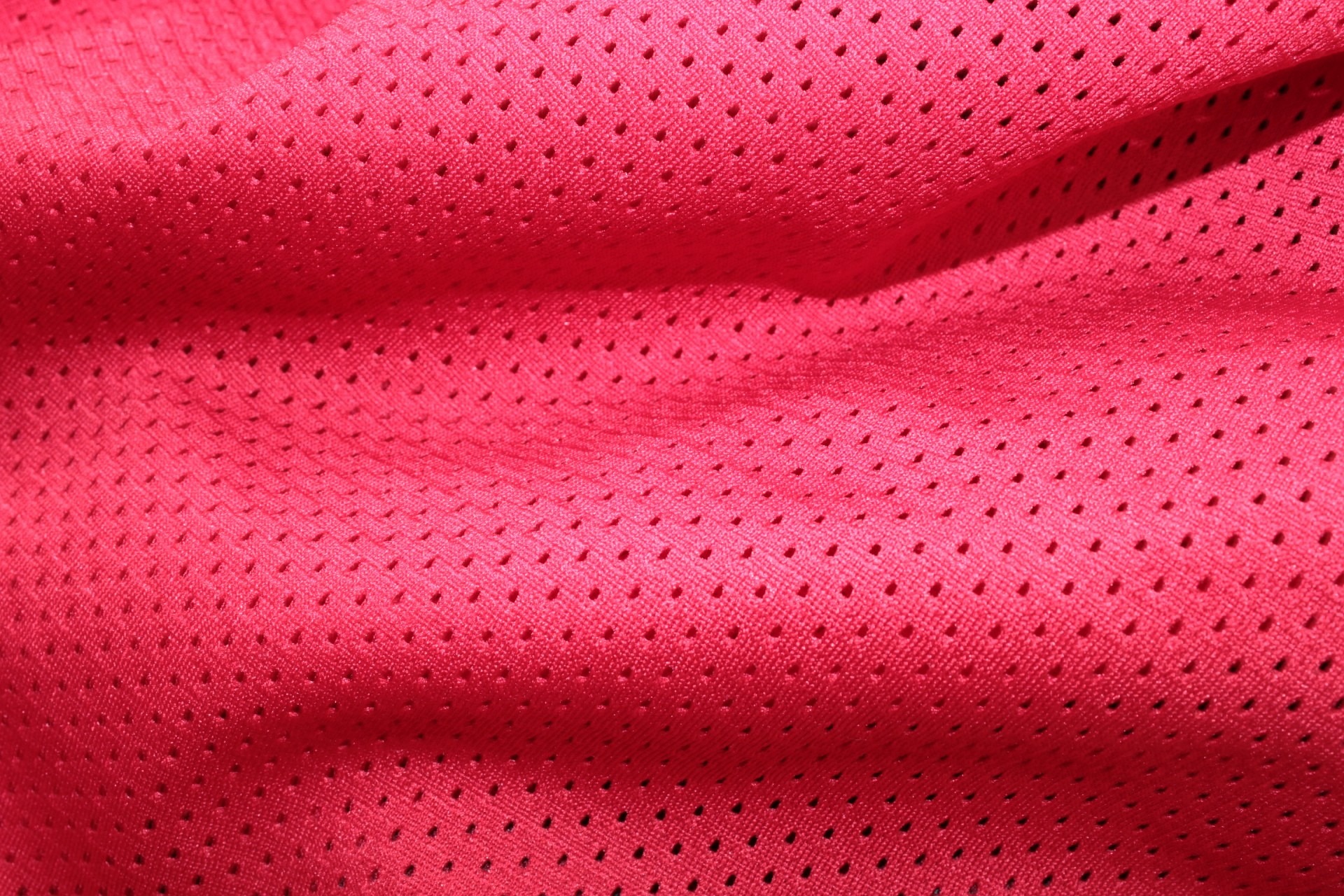 red jersey fabric dry-fit breathable