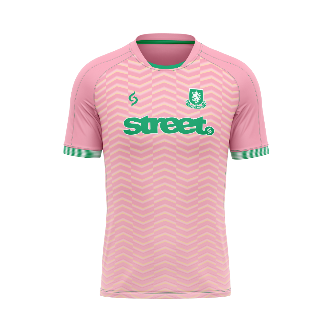 jersey football futsal soft red pink and lime green