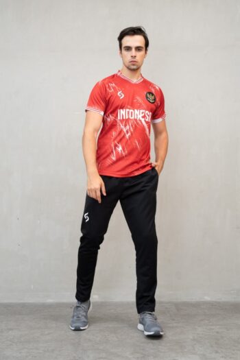 Jersey fantasy Timnas Indonesia merah model