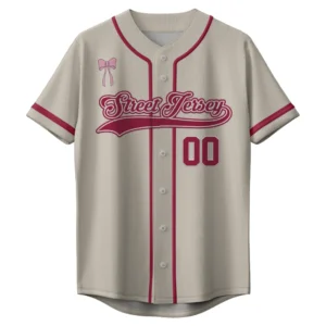 Jersey Baseball Printing Banner Web - Pink Pita