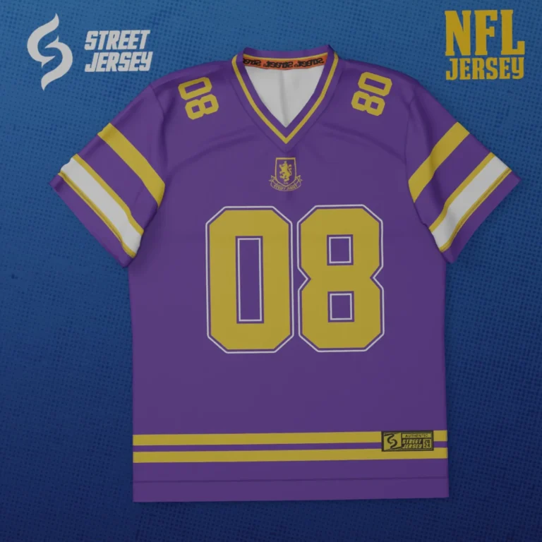 NFL Jersey 01 Purple Yellow
