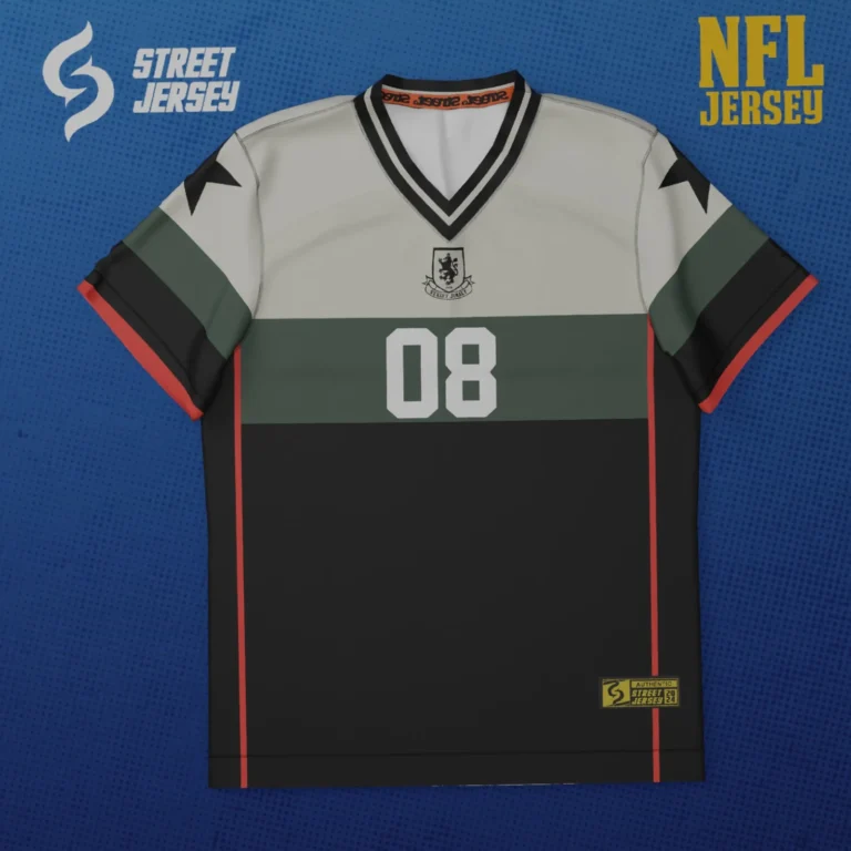 NFL Jersey 05 Black Green Outer Space and Gray