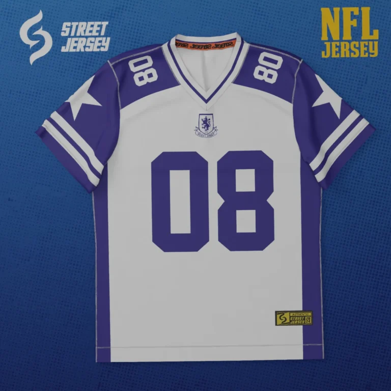NFL Jersey 08 Gray Blue