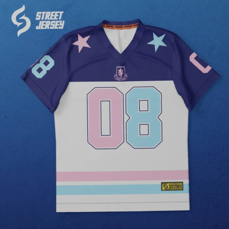 NFL Jersey 09 Blue Pink Cyan