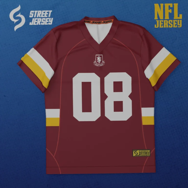 NFL Jersey 10 Maroon Gold