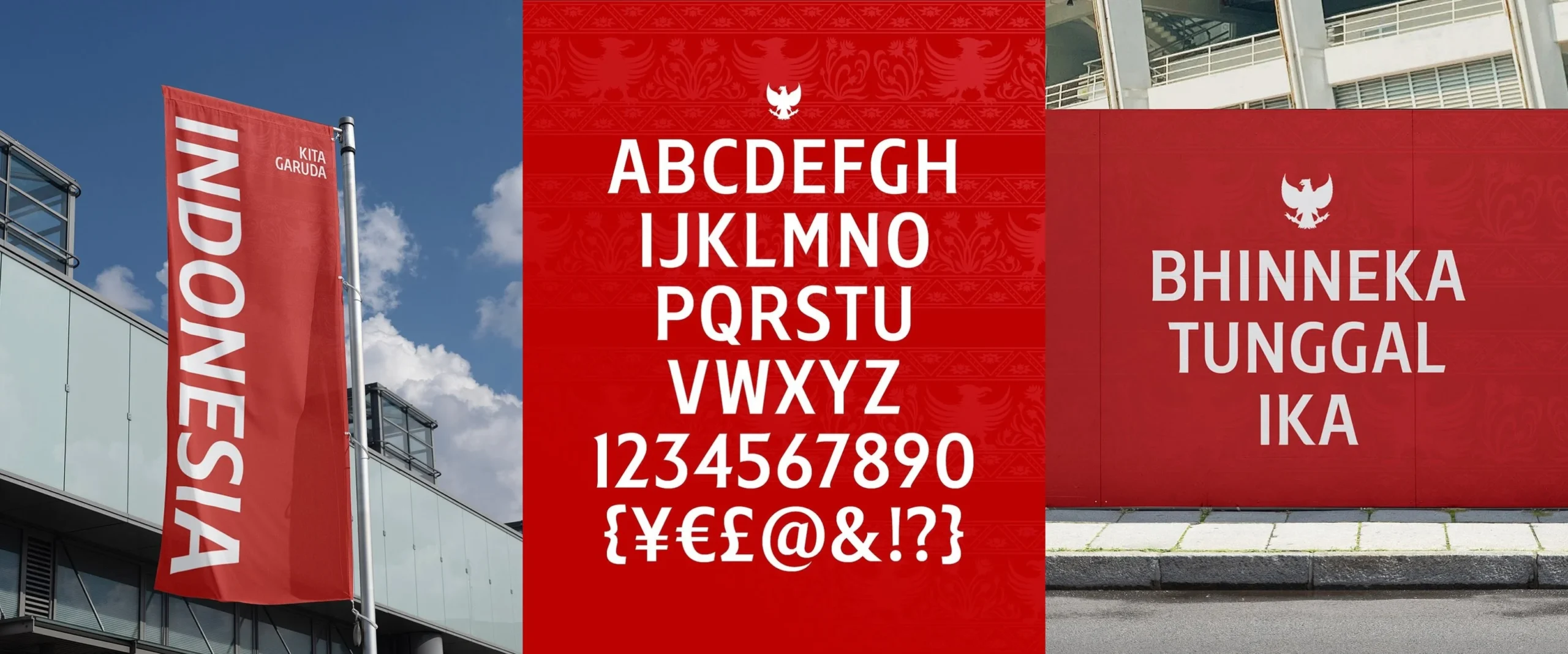 Font Type Name Set Timnas Indonesia ERSPO 2025 by TokoType and Gumpita