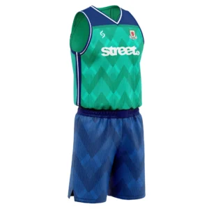 Jersey Basket 1 Setel - Dark Blue #1f3e7d and Bright Turquoise #1ae0c5