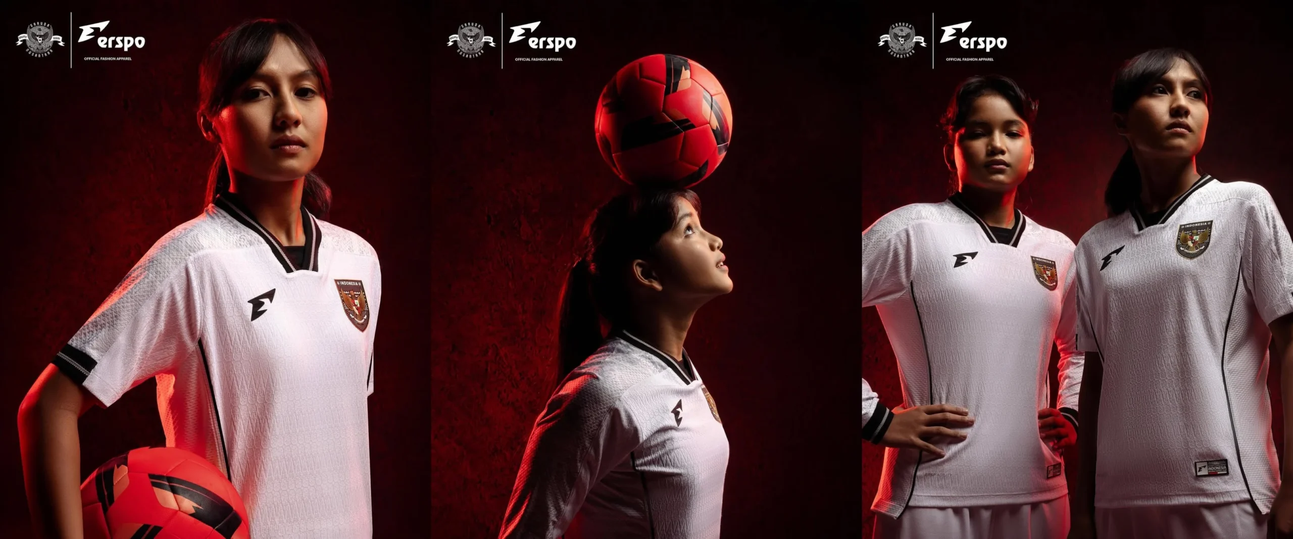 Jersey Timnas Indonesia Away 2025 Warna Putih Erspo Womens