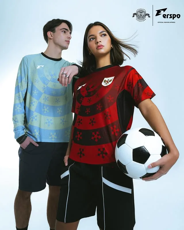 erspo Timnas Indonesia pre-match jersey 2025 men and women