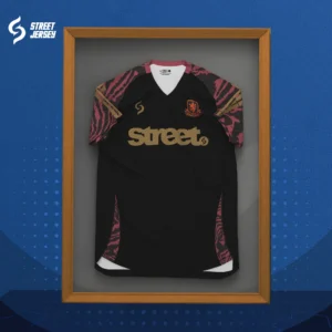 Black and dark brown jersey