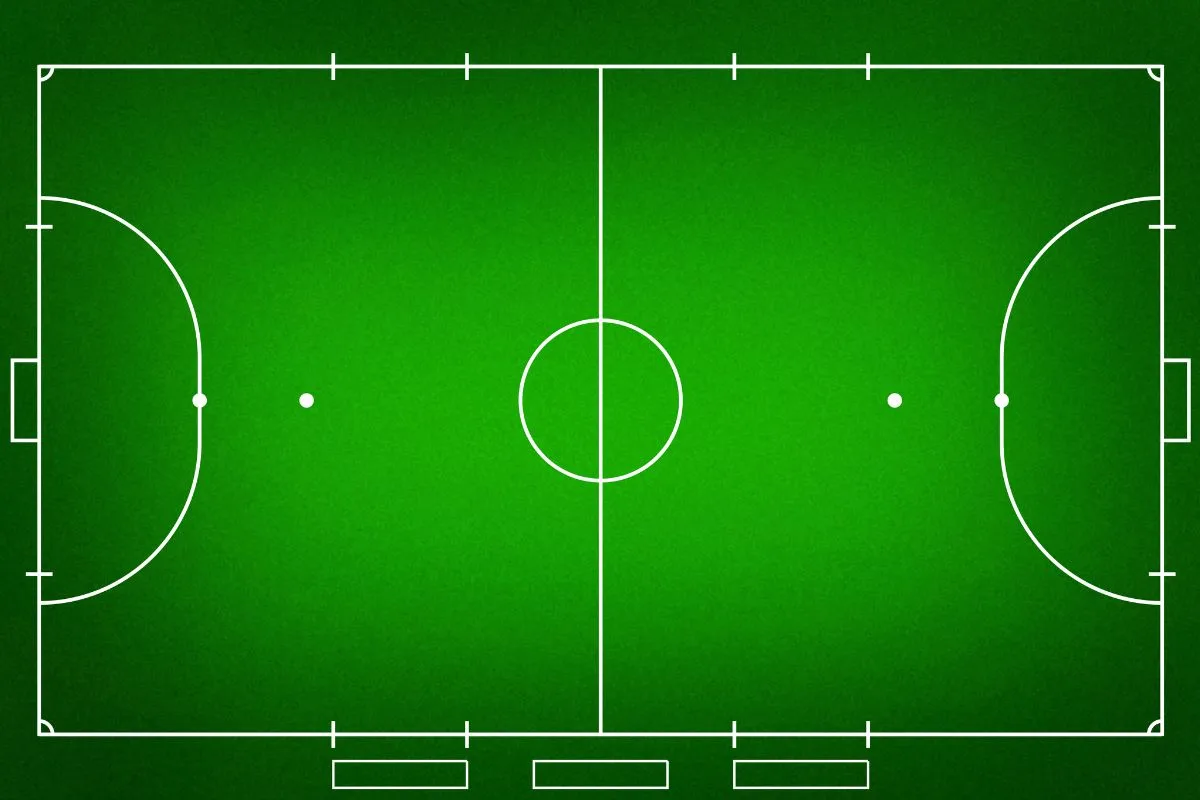 Peta lapangan futsal dari dekat