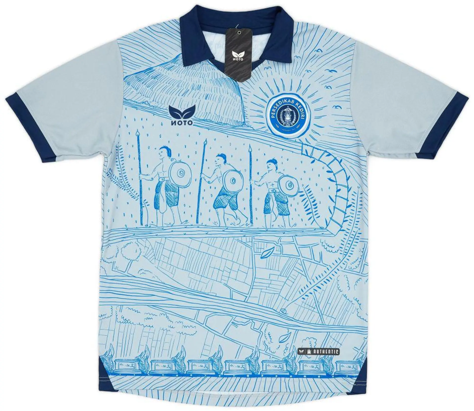 Jersey away Persedikab Kediri musim 2023/24 resmi