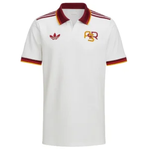 Bagian depan jersey ketiga AS Roma 2025-26 setelah diedit menggunakan ChatGPT AI