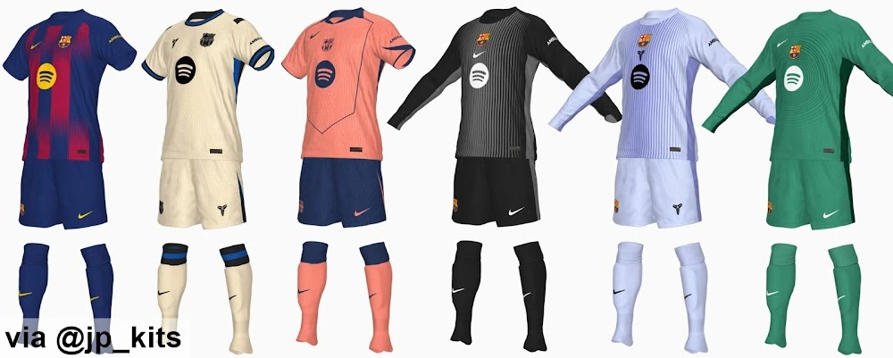 Barca 2025-26 Kits Leakes Bocoran Resmi
