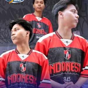 NFL Jersey Kemerdekaan Indonesia Series Hitam Merah 1945 Collage