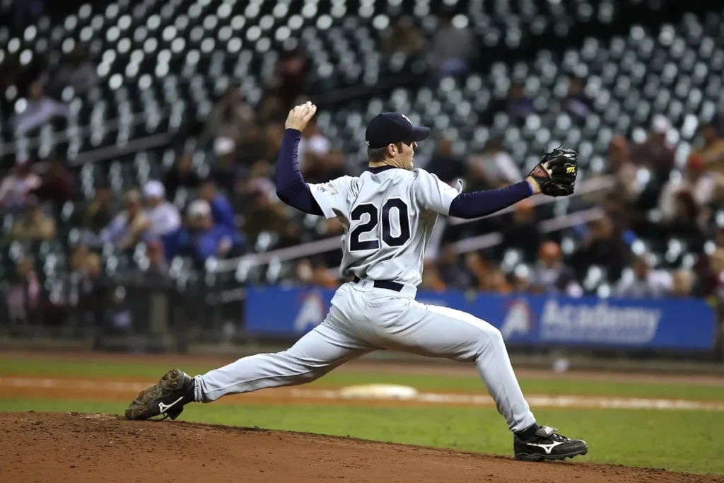 American Baseball Player throws the ball 1505036