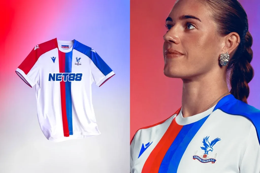 CPFC Crystal Palace 2025-26 Third Kit Floating jersey and women team worn by Molly-Mae Sharpe