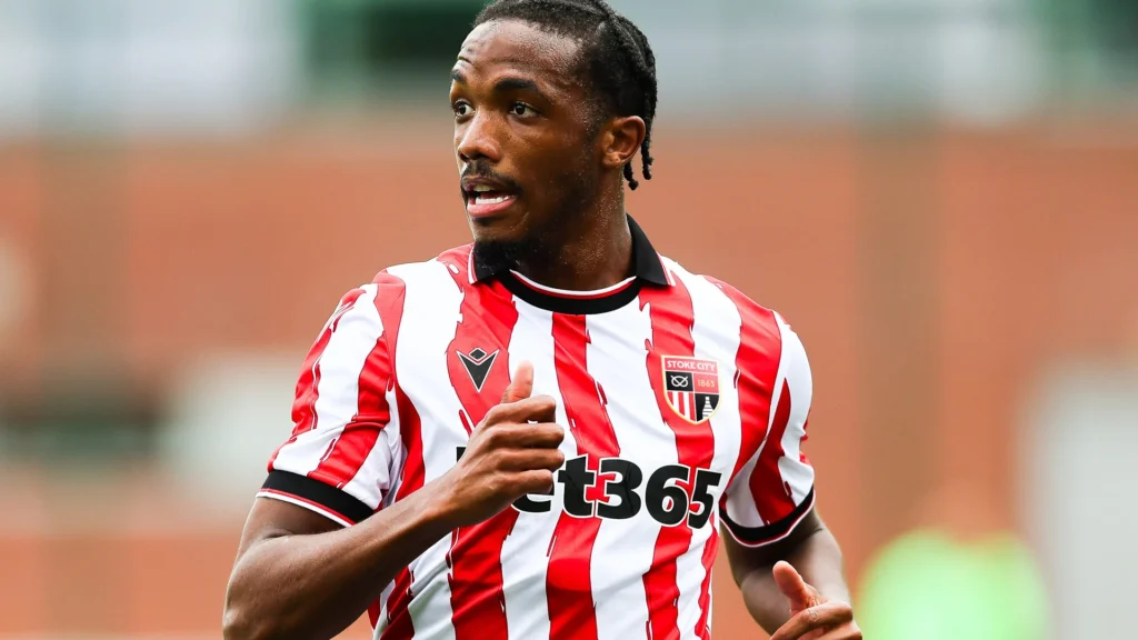 Stoke City FC new crest logo for 2026-27 season on player home jersey