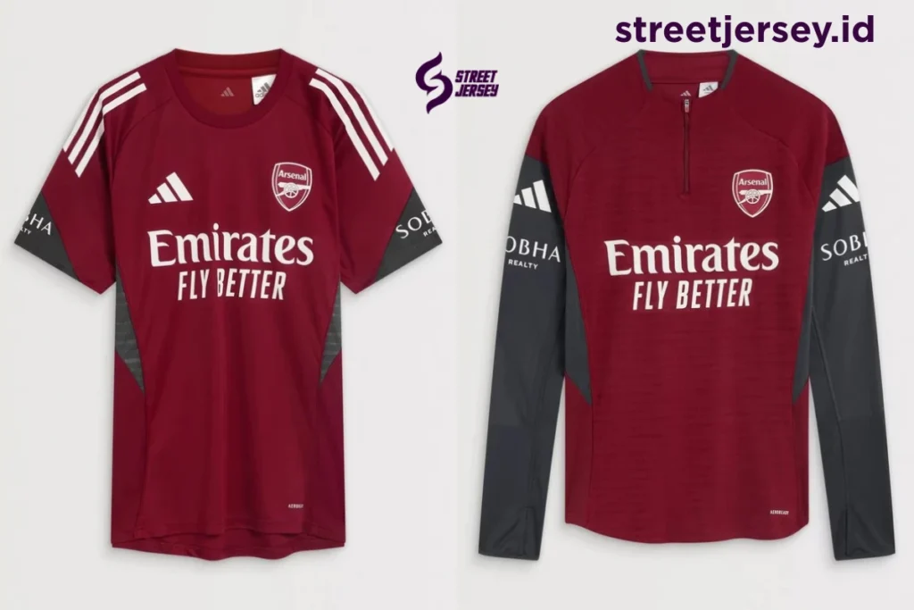 Arsenal Training Kit 2025-26 Short and Long Sleeves Collage