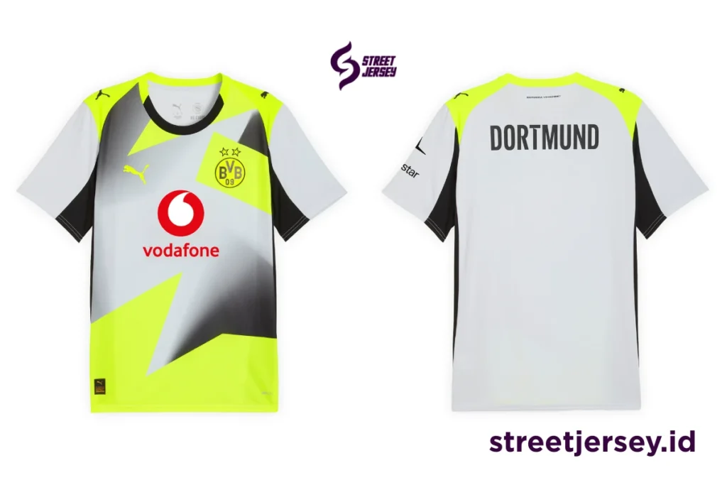 Borussia Dortmund BVB Away Kit 2025-26 Jersey front and back