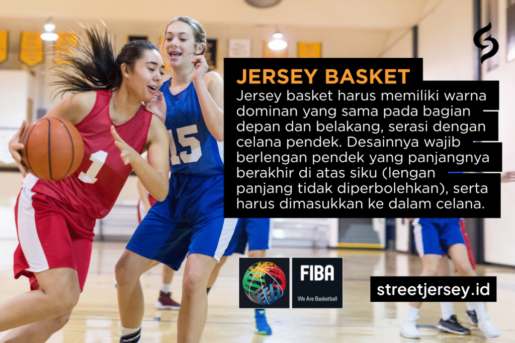 Definisi basketball jersey berdasarkan FIBA - Apa itu jersi basket