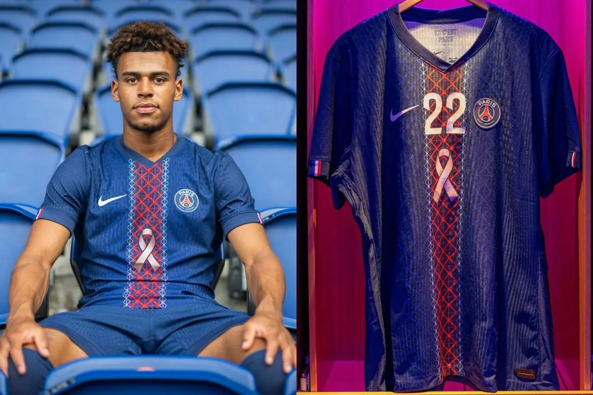 Kenapa PSG Pakai Pita Pink Pengganti Logo Sponsor di Jersey?