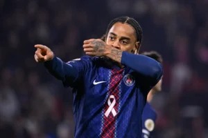 PSG vs Strasbourg Pink October 2025 - Bradley Barcola