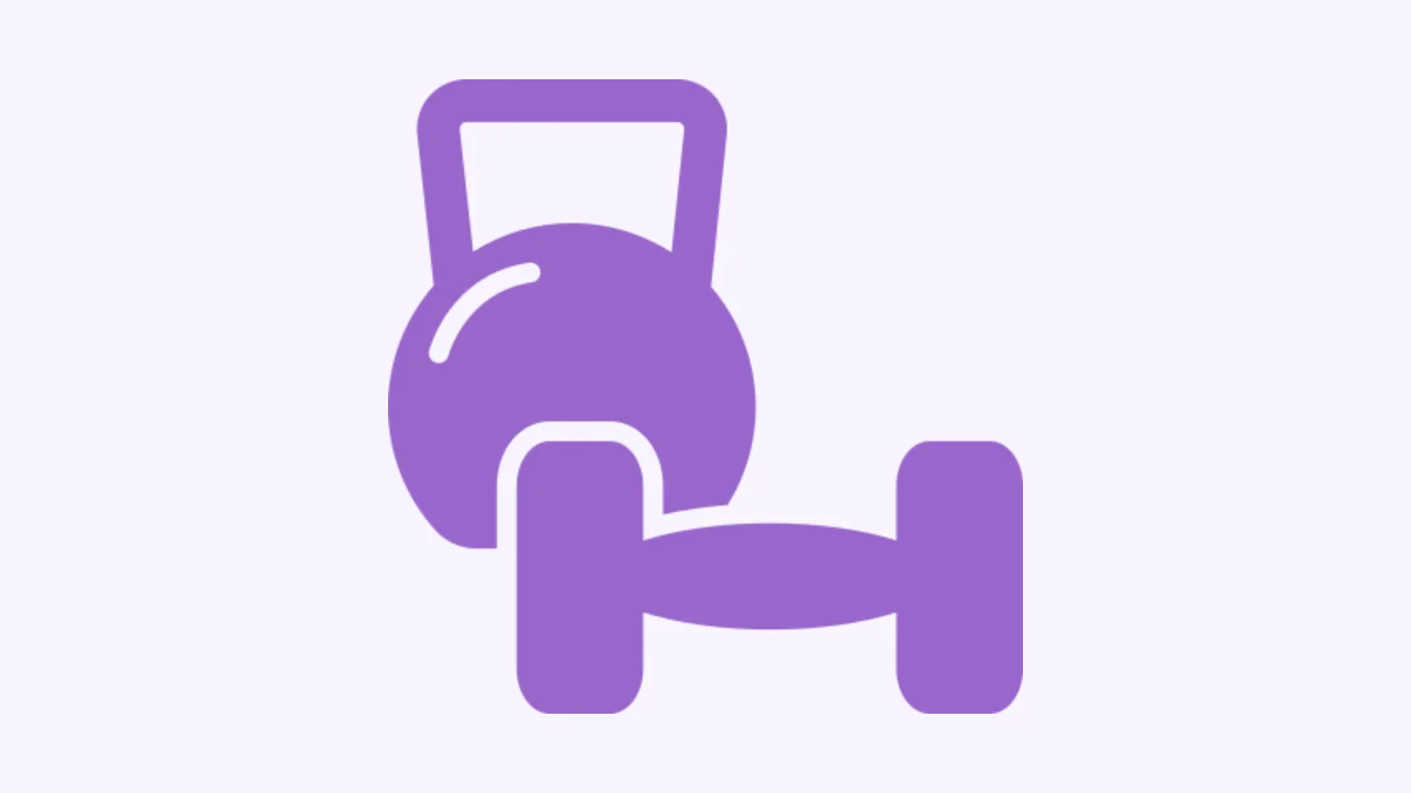 Gym sport thumbnail purple