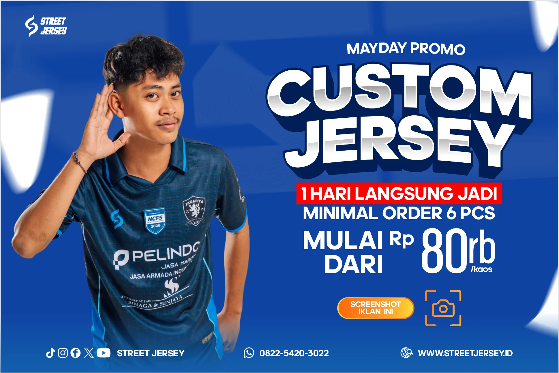 Promo April 2026: Custom Jersey Mulai dari 80 Ribuan